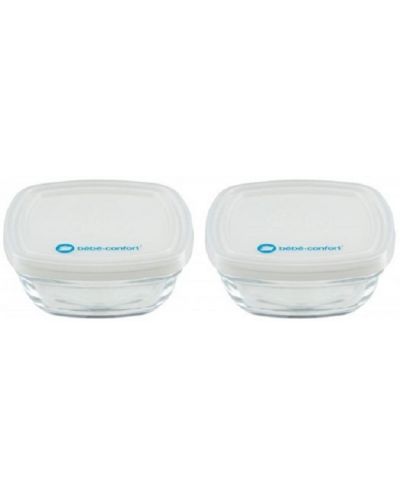 Комплект стъклени купички за съхранение на храна Bebe Confort - 3