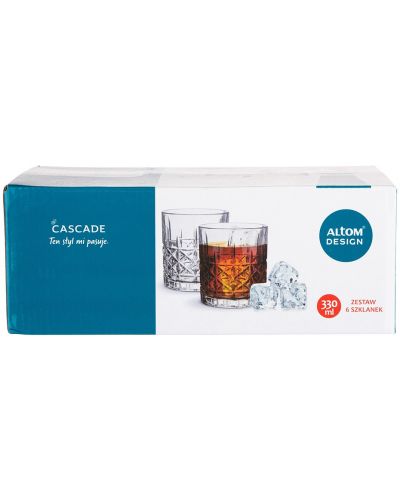 Комплект от 6 чаши за алкохол ADS - Cascade, 330 ml - 5