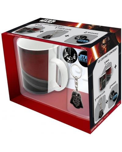 Подаръчен комплект ABYstyle Movies: Star Wars - Darth Vader (with badges)