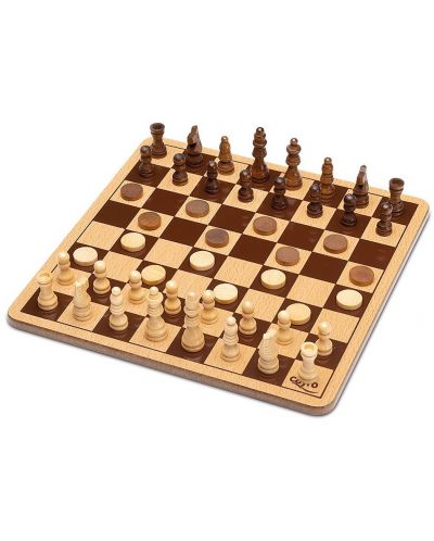 Комплект шах и табла Cayro – 25.5 x 25.5 cm, в метална кутия - 2