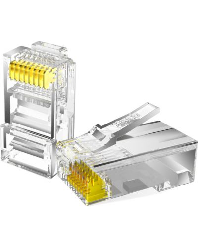 Конектор Tenda - TEH60510, Cat 6 UTP, 100 бр., жълт - 1