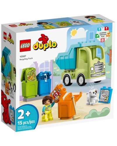 Конструктор LEGO Duplo - Камион за рециклиране (10987) - 1