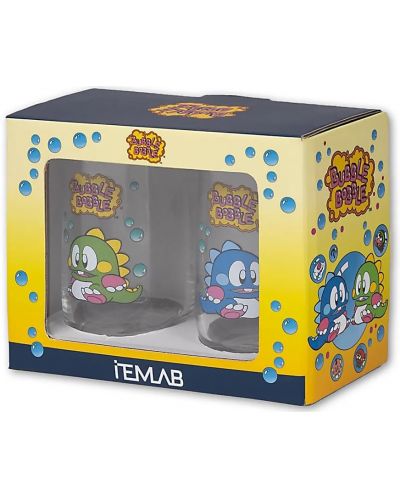 Комплект чаши за вода ItemLab Games: Bubble Bobble - Bub and Bob - 4