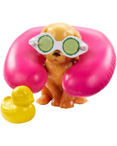 Комплект Mattel Barbie Wellness - Време за баня с кученце - 5
