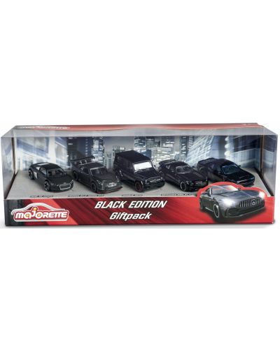 Комплект колички Majorette - Black, 5 броя - 3