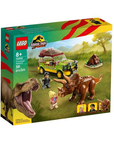 Конструктор LEGO Jurassic World - Изследване на трицератопс (76959) - 1