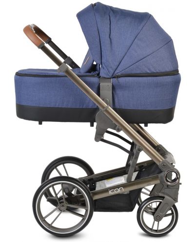 Комбинирана детска количка Cangaroo - Icon 2 в 1, деним - 2