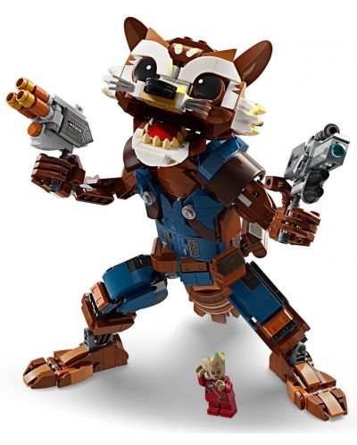 Конструктор LEGO Marvel Super Heroes - Ракета и бебе Грут (76282) - 2