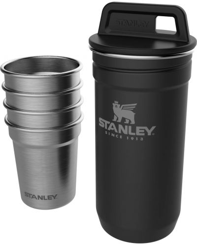 Комплект за шотове Stanley - The Nesting, контейнер, 4 броя чаши, черен - 1