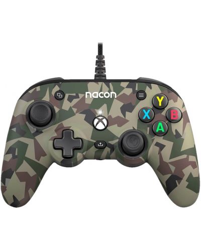 Контролер Nacon - Pro Compact, зелен камуфлаж (Xbox One/Series S/X) - 1
