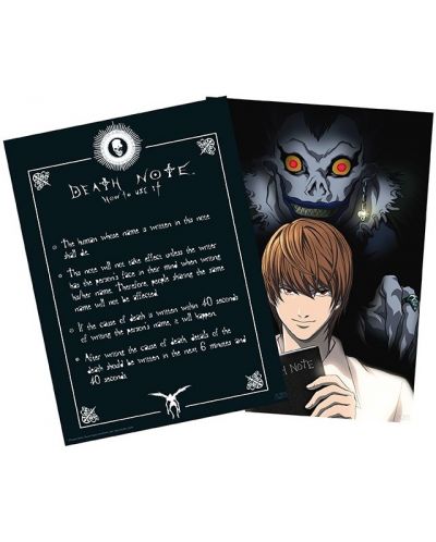 Комплект мини плакати GB eye Animation: Death Note - Light & Death Note - 1