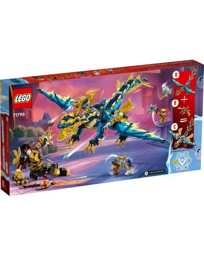 Конструктор LEGO Ninjago - Стихиен дракон срещу робот на Императрицата (71796) - 7