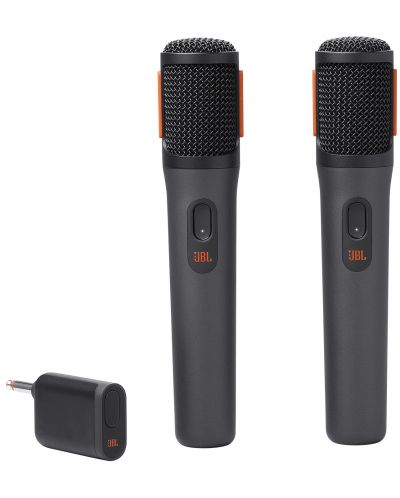 Комплект безжични микрофони JBL - Partybox, черен - 1