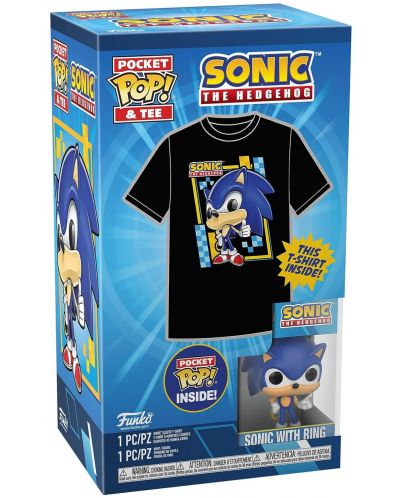 Комплект Funko POP! Collector's Box: Games - Sonic (Flocked) - 5