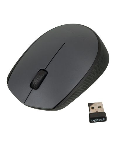 Комплект клавиатура и мишка Logitech - MK235, безжичен, сив - 4