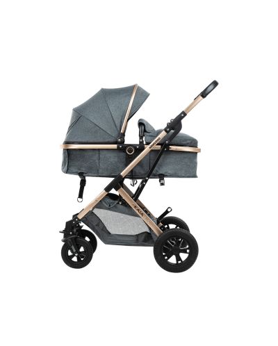 Комбинирана детска количка KikkaBoo - Kaia, 3 в 1, Dark Grey - 6