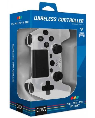 Безжичен контролер Cirka - NuForce, бял (PS4/PS3/PC) - 4