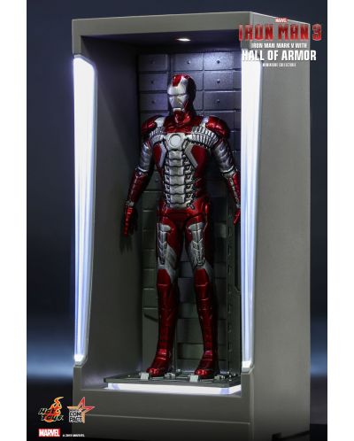 Комплект фигури Hot Toys Marvel: Iron Man - Hall of Armor, 7 бр. - 7