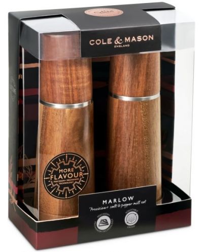 Комплект мелнички за сол и пипер Cole & Mason - Marlow Acacia, 18.5 х 6 cm - 4