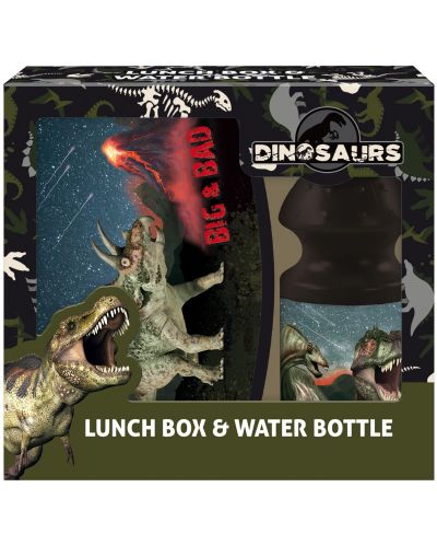 Комплект бутилка и кутия за храна Derform Dinosaur 17 - 1