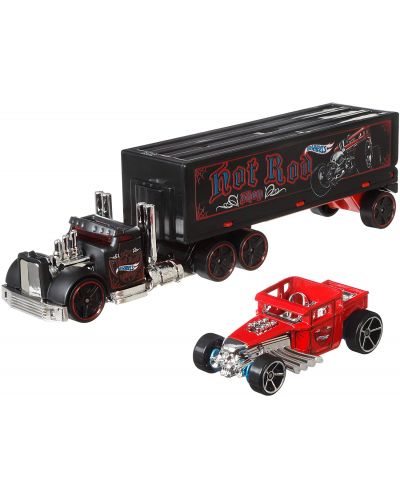 Комплект Mattel Hot Wheels Super Rigs - Камион и кола. асортимент - 8