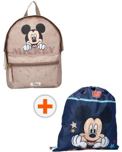 Комплект за детска градина Vadobag Mickey Mouse - Раница и спортна торба, This Is Me - 1