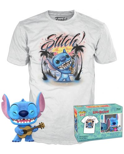 Комплект Funko POP! Collector's Box: Disney - Lilo & Stitch (Ukelele Stitch) (Flocked) - 1