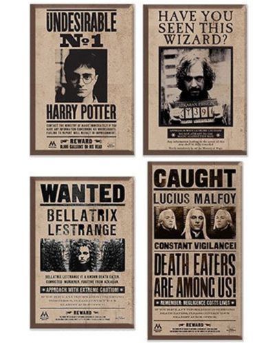 Комплект магнити Cine Replicas Movies: Harry Potter - Wanted Posters - 1
