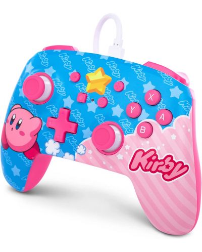 Контролер PowerA - Enhanced, жичен, за Nintendo Switch, Kirby - 4