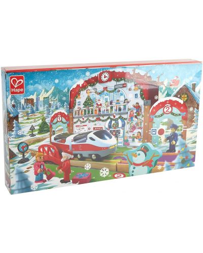 Коледен календар HaPe International - Коледна гара, с дървени играчки - 6