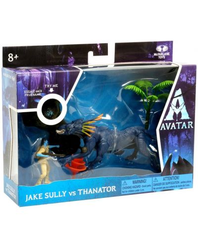 Комплект екшън фигури McFarlane Movies: Avatar - Jake vs Thanator - 6