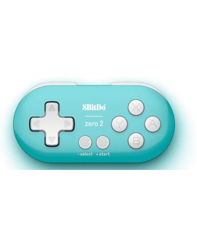 Безжичен контролер 8BitDo - Zero 2, тюркоаз (Nintendo Switch/PC) - 2