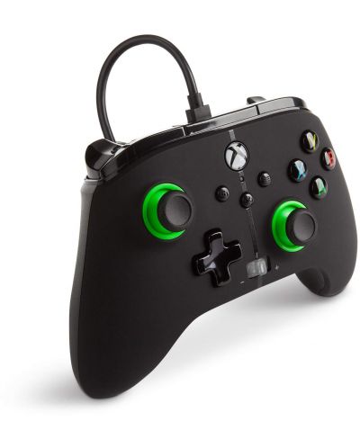 Контролер PowerA - Enhanced, за Xbox One/Series X/S, Green Hint - 2