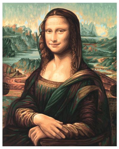 Комплект за рисуване по номера Schipper - Мона Лиза - 2