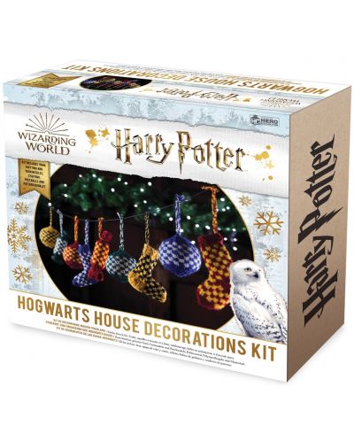 Комплект за плетене Eaglemoss Movies: Harry Potter - Hogwarts House Decorations Kit - 2