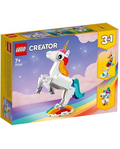 Конструктор 3 в 1 LEGO Creator - Магически еднорог (31140) - 1