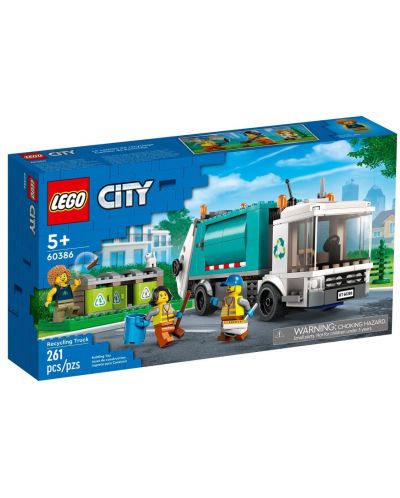 Конструктор LEGO City - Камион за рециклиране (60386) - 1