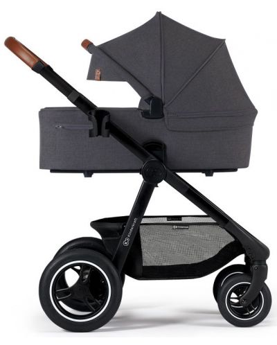 Комбинирана бебешка количка 2 в 1 KinderKraft - Everyday, тъмносива - 3