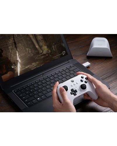 Контролер 8BitDo - Ultimate 3-mode, бял (Xbox One/Xbox Series X/S) - 8