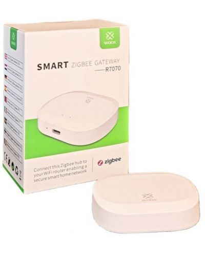 Контролер за Smart Home Woox - Gateway R7070, бял - 3