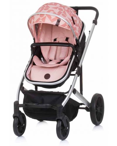 Комбинирана бебешка количка Chipolino - Енигма, Розова вода - 5