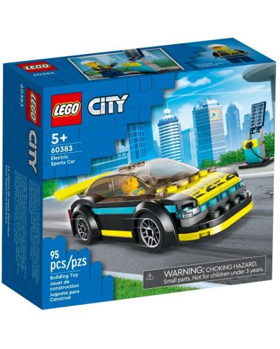 Конструктор LEGO City - Електрическа спортна кола (60383) - 1
