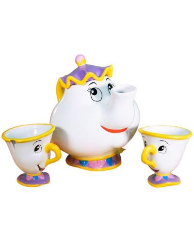 Комплект за чай ABYstyle Disney: Beauty & The Beast - Mrs. Potts and Chip - 1