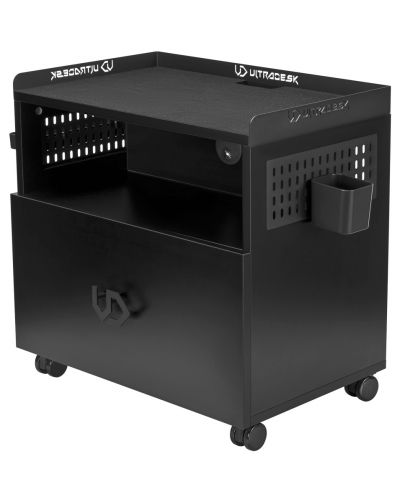 Компютърен шкаф Ultradesk - Crate, черен - 3