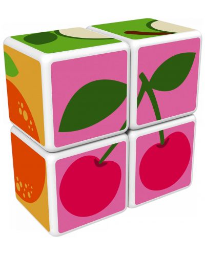 Комплект магнитни кубчета Geomag - Magicube, Плодове, 7 части - 4