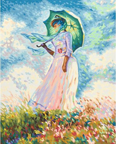 Комплект за рисуване по номера Schipper - Дама с чадър - 2