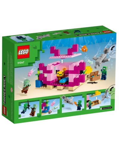 Конструктор LEGO Minecraft - Къща-аксолотъл (21247) - 9