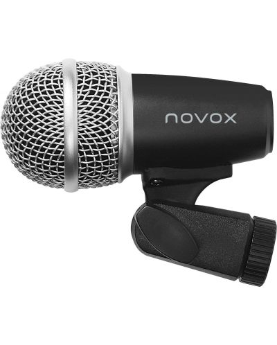Комплект микрофони за барабани Novox - Drum Set, сребрист/черен - 2