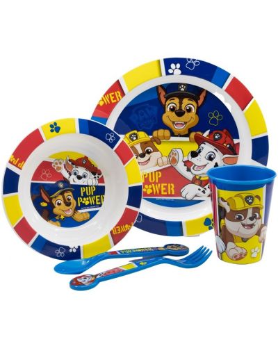 Комплект за хранене Stor - Micro, Paw Patrol Pup Power, 5 части - 1