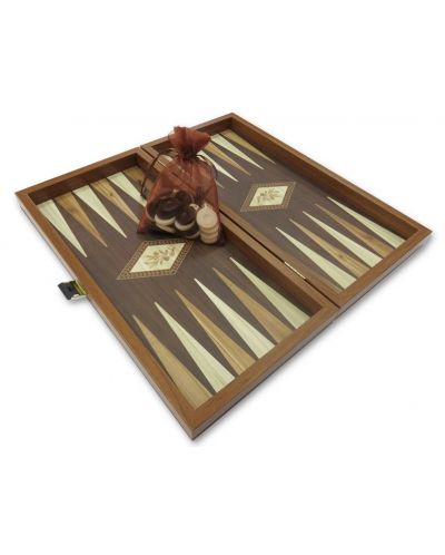 Комплект шах и табла Manopoulos - Цвят венге, 38 x 19 cm - 6